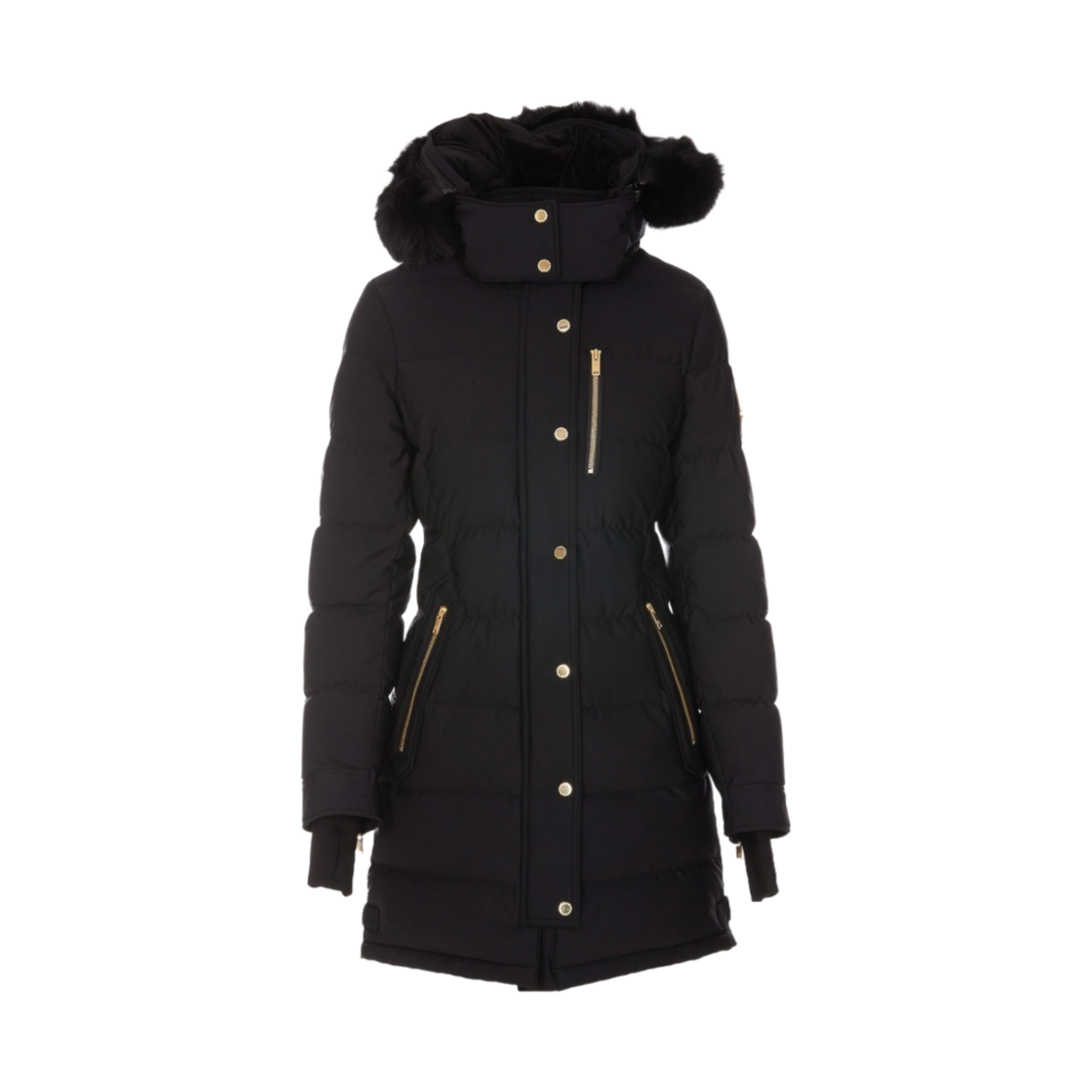 (W) 무스너클 워터쉐드 파카 블랙 폭스 퍼 블랙((W) Moose Knuckles Watershed Parka Black Fox Fur Black) - 1