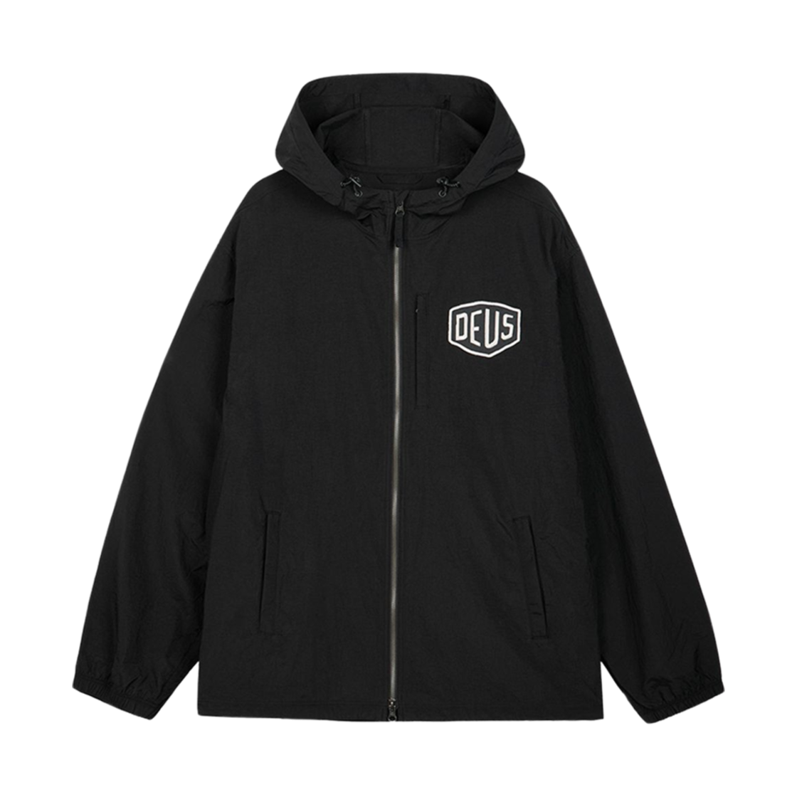 데우스 엑스 마키나 컬리지 어드레스 윈드브레이커 자켓 블랙(Deus Ex Machina College Address Windbreaker Jacket Black)