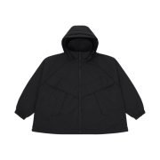 Juun.J Oversized Side Zip Hoodie Wind Breaker Black - 23SS