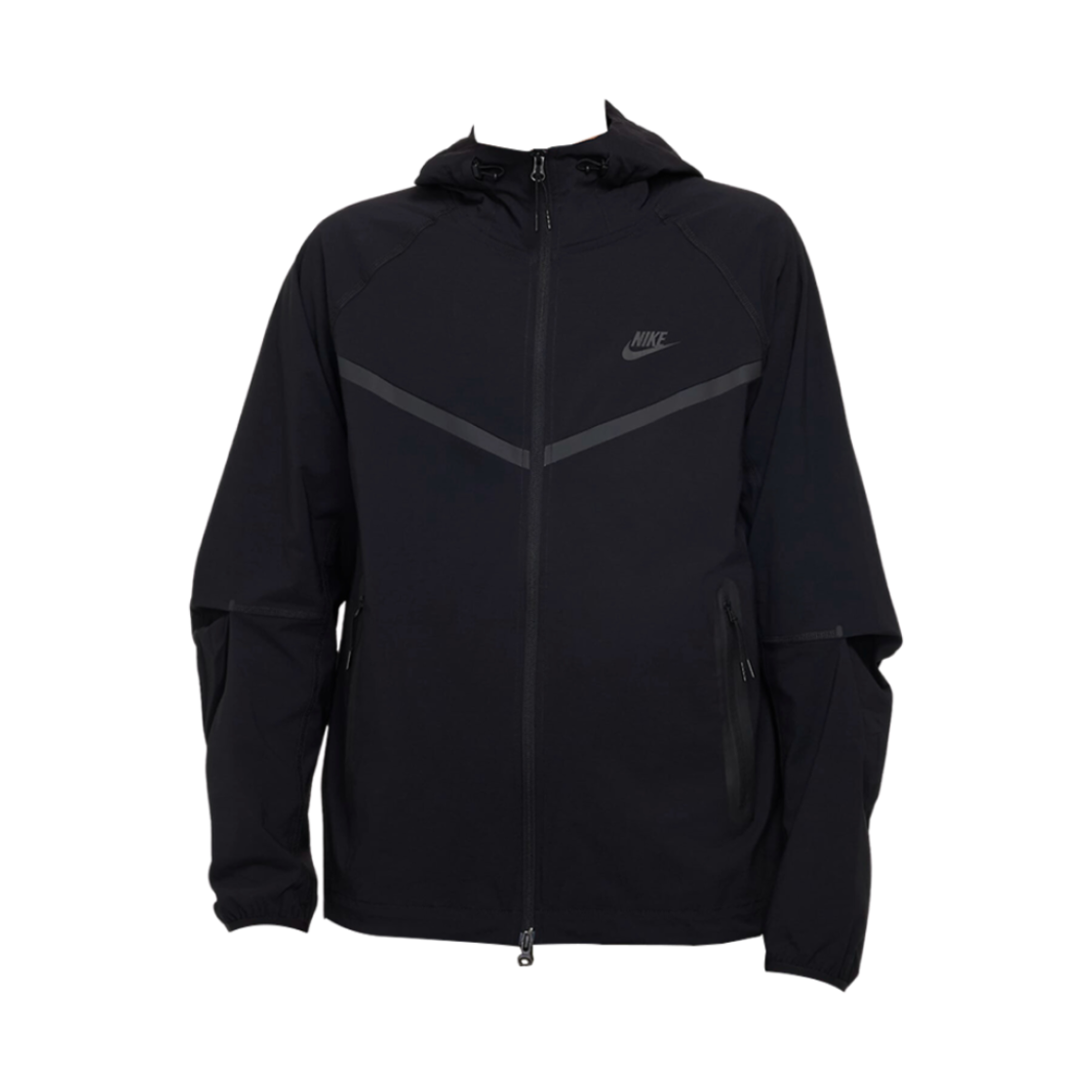 나이키 테크 윈드러너 우븐 풀집 자켓 블랙 - 아시아(Nike Tech Windrunner Woven Full-Zip Jacket Black - Asia)