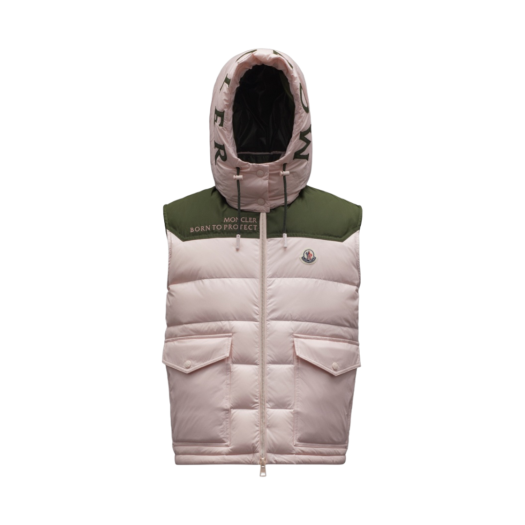 (W) Moncler Born To Protect Ciboure Gilet Vest Pink