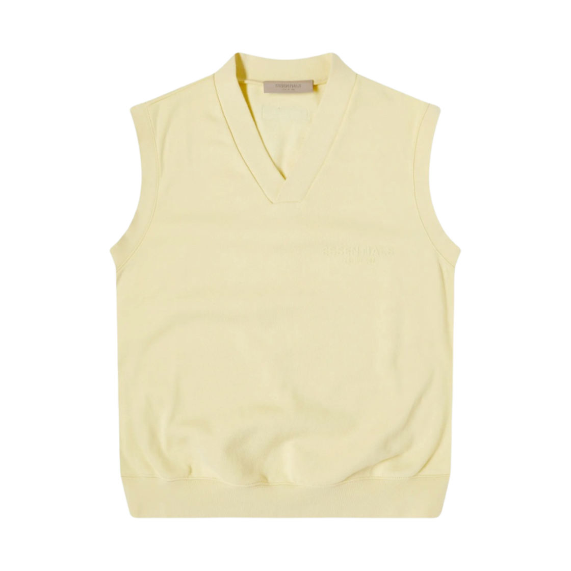 (W) 에센셜 브이넥 베스트 카나리 - 22FW((W) Essentials V-Neck Vest Canary - 22FW) - 1