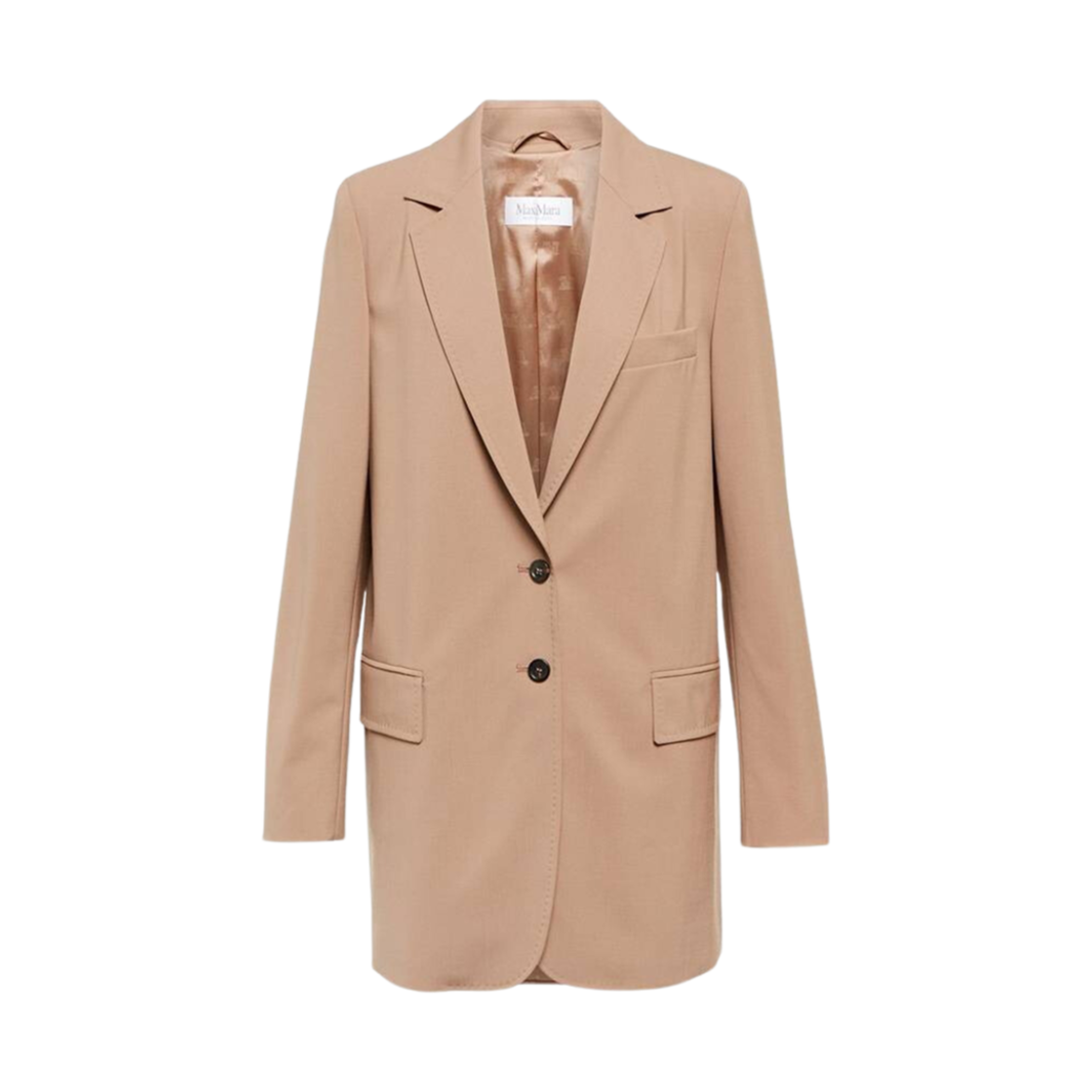 ANTA-002 (W) Max Mara Anta Single-Breasted Jacket Camel