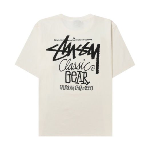1905084 Stussy Pigment Dyed Classic Gear T-Shirt Natural