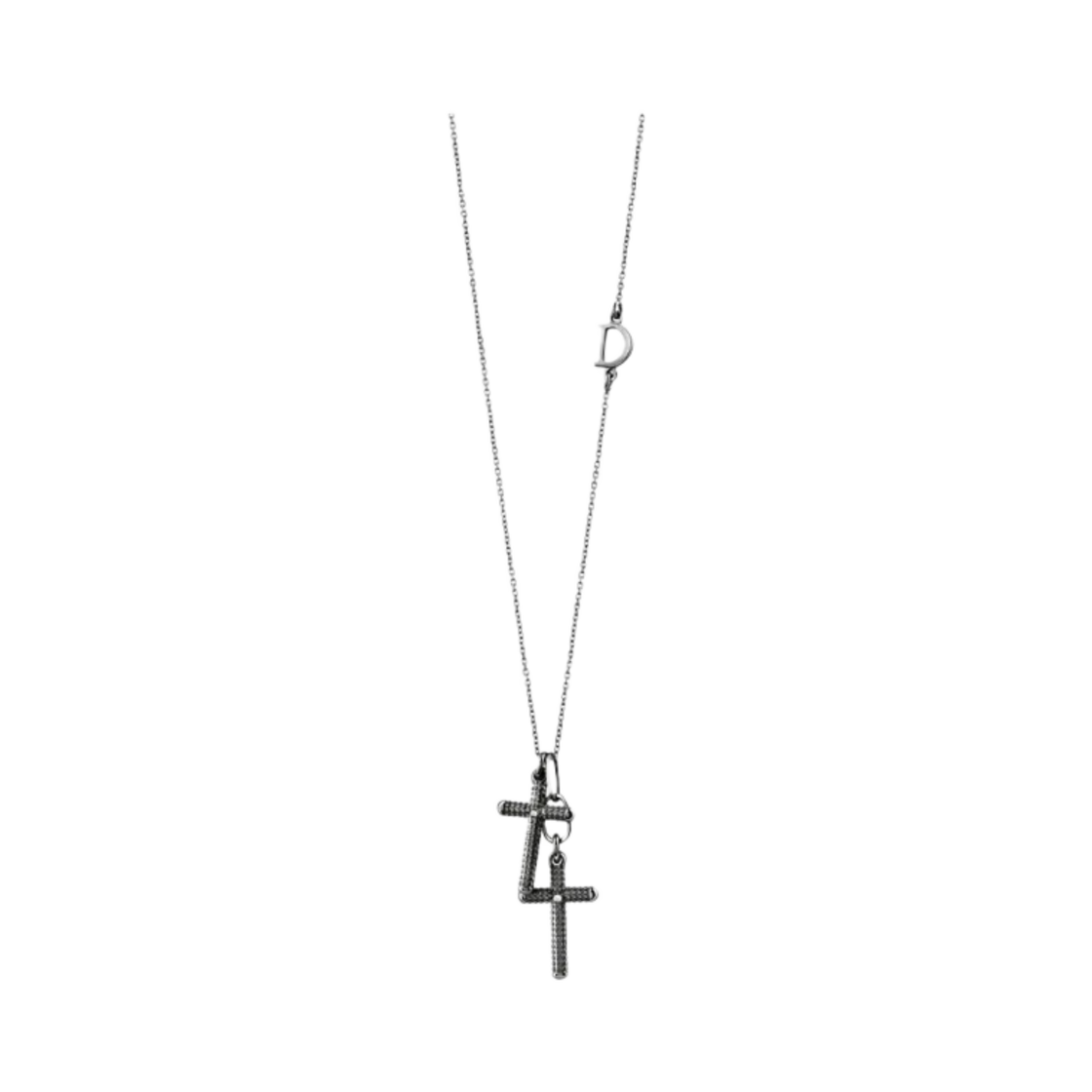 다미아니 메트로폴리탄 다이아몬드 크로스 네클리스 블랙 골드(Damiani Metropolitan Diamond Cross Necklace Black Gold)