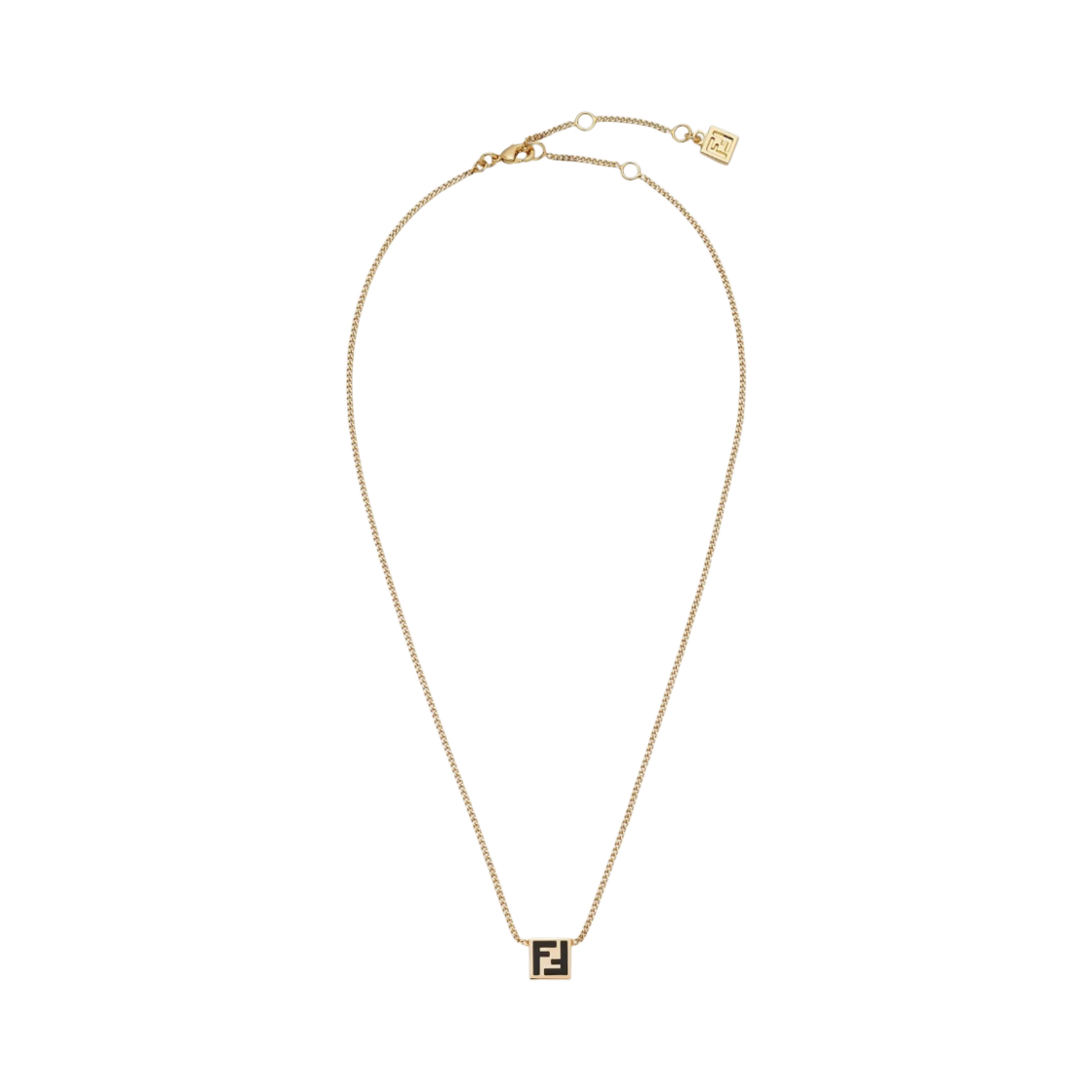 (W) 펜디 포에버 네클리스 골드 블랙