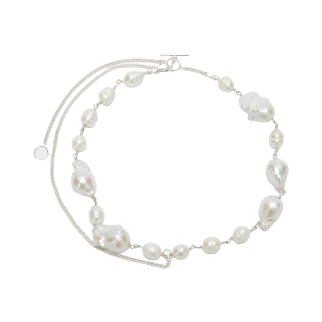 질 샌더 핸드크래프트 실버 펄 네클리스 실버 | Jil Sander | KREAM