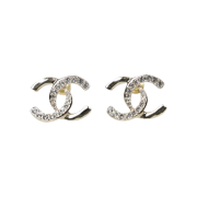 (W) Chanel Earrings Metal & Gold