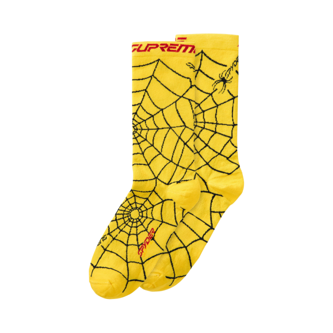 슈프림 x 스파이더 크루 삭스 옐로우 (1개입) - 24FW(Supreme x Spyder Crew Socks Yellow (1 Pack) - 24FW)