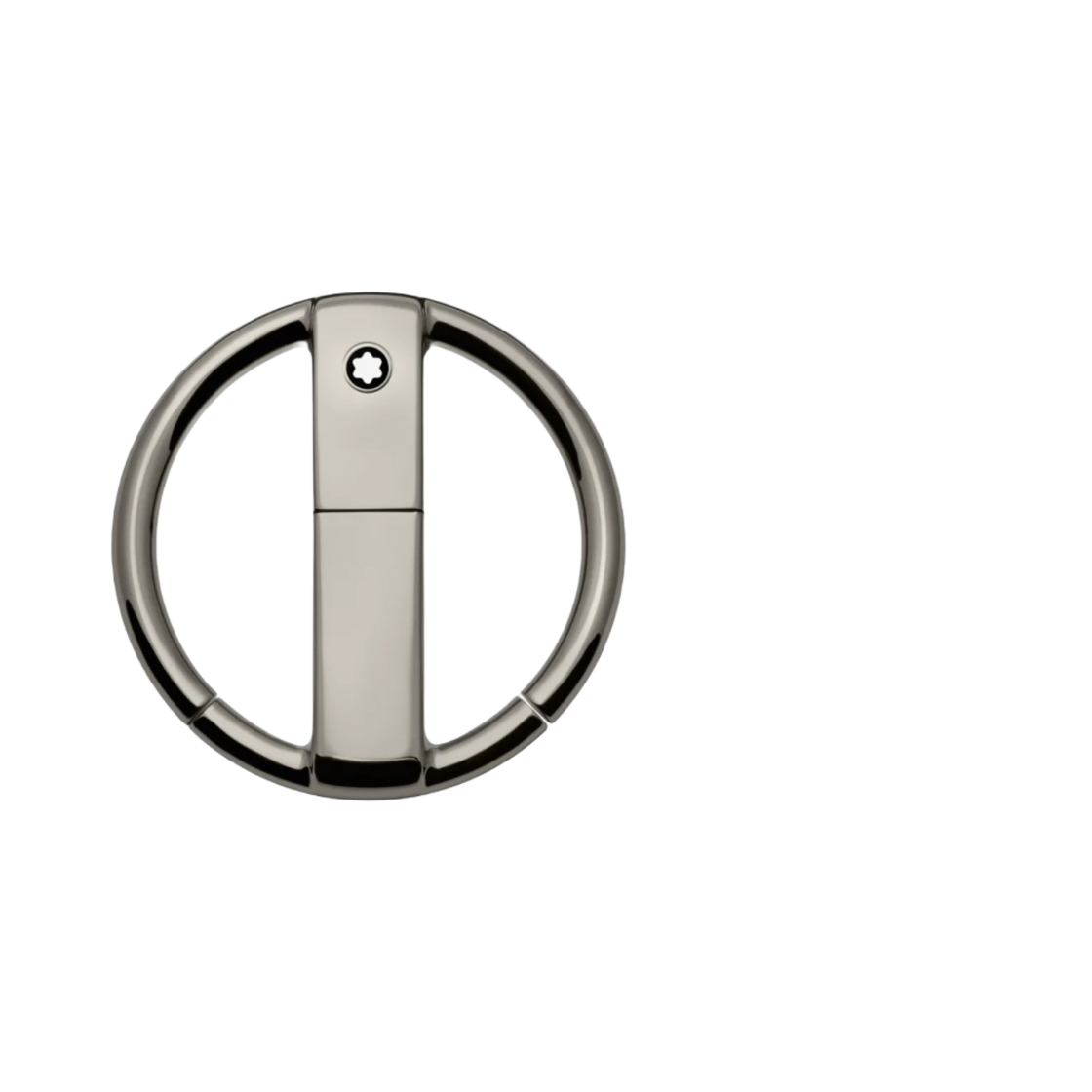 몽블랑 4810 웨스트사이드 메탈 라운드 키 포브 블랙(Montblanc 4810 Westside Metal Round Key Fob Black)