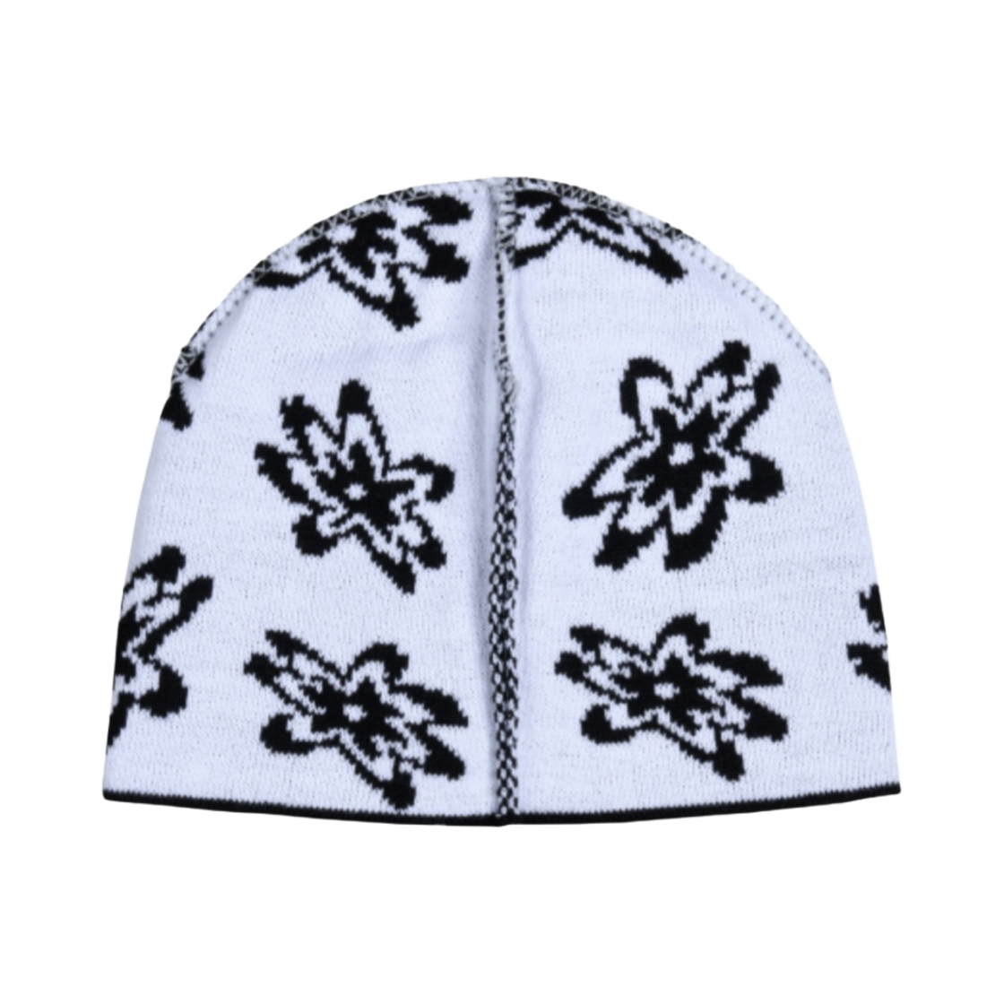 에이에이 자카드 플라워 비니 블랙(Aeae Jacquard Flower Beanie Black) - 4