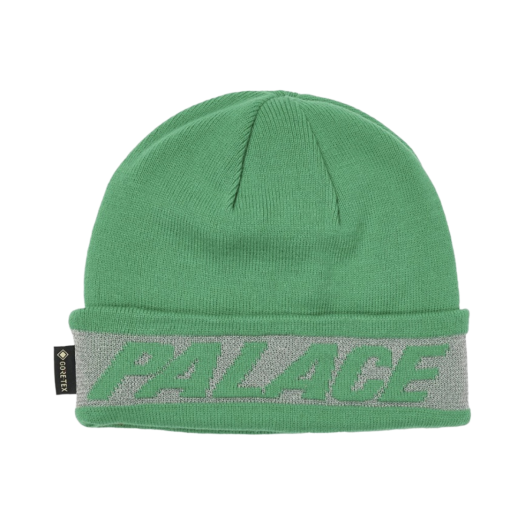 Palace Reflective Jacquard Gore-Tex Beanie Green - 21FW