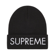 Supreme Capital Beanie Black - 22FW