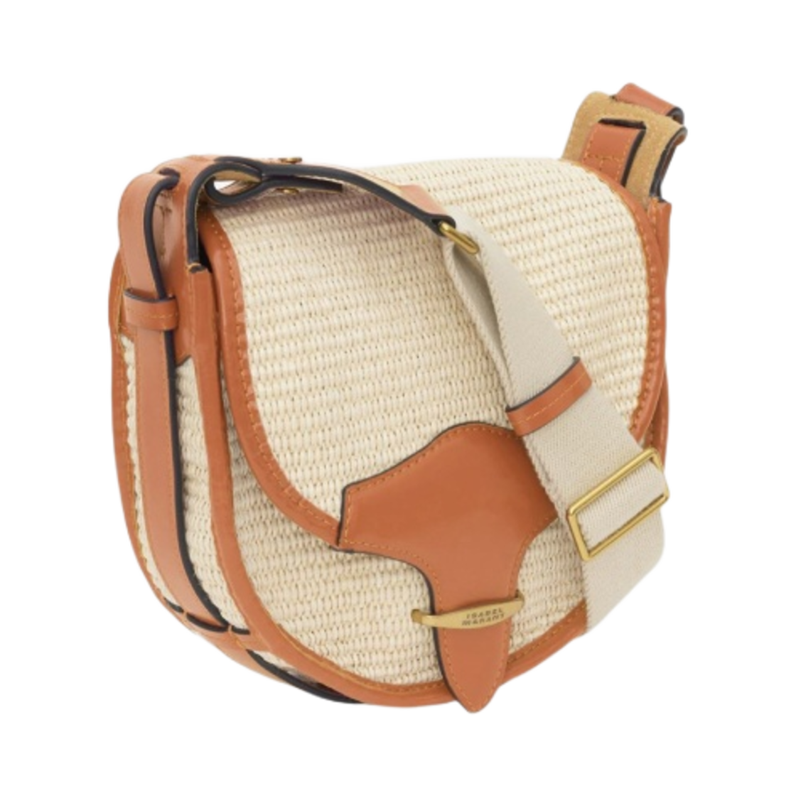 이자벨 마랑 봇시 스몰 사첼 라피아백 내츄럴 꼬냑 - 23SS(Isabel Marant Botsy Small Satchel Raffia Bag Natural Cognac - 23SS) - 2