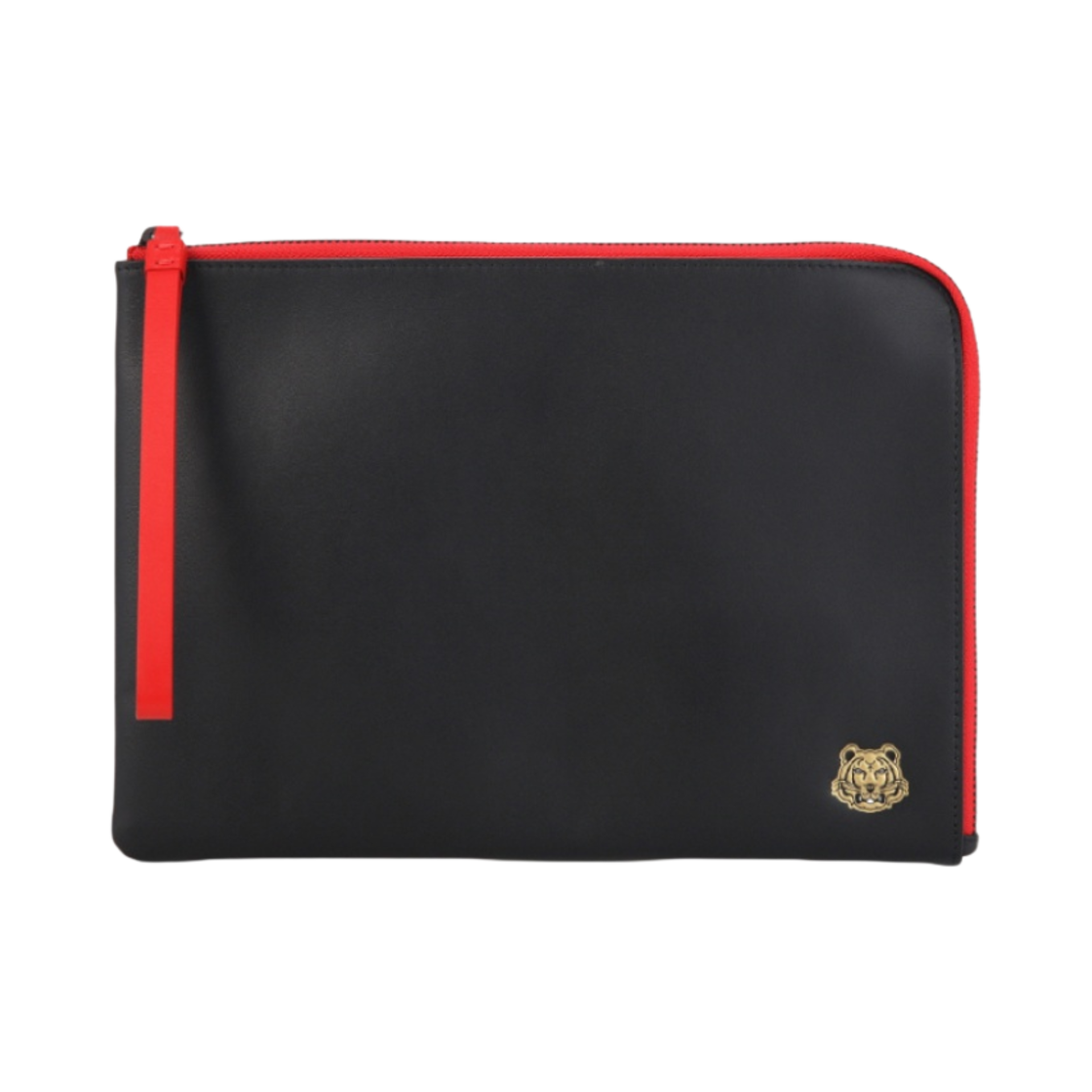 겐조 타이거 크레스트 라지 레더 파우치 블랙(Kenzo Tiger Crest Large Leather Pouch Black)
