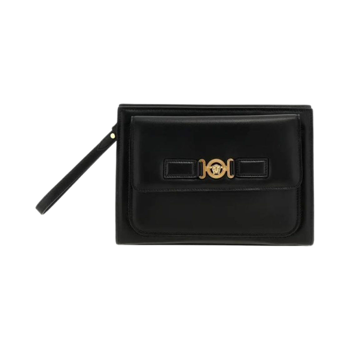 1015816-1A13018-1B00V Versace La Medusa Pouch Black Gold