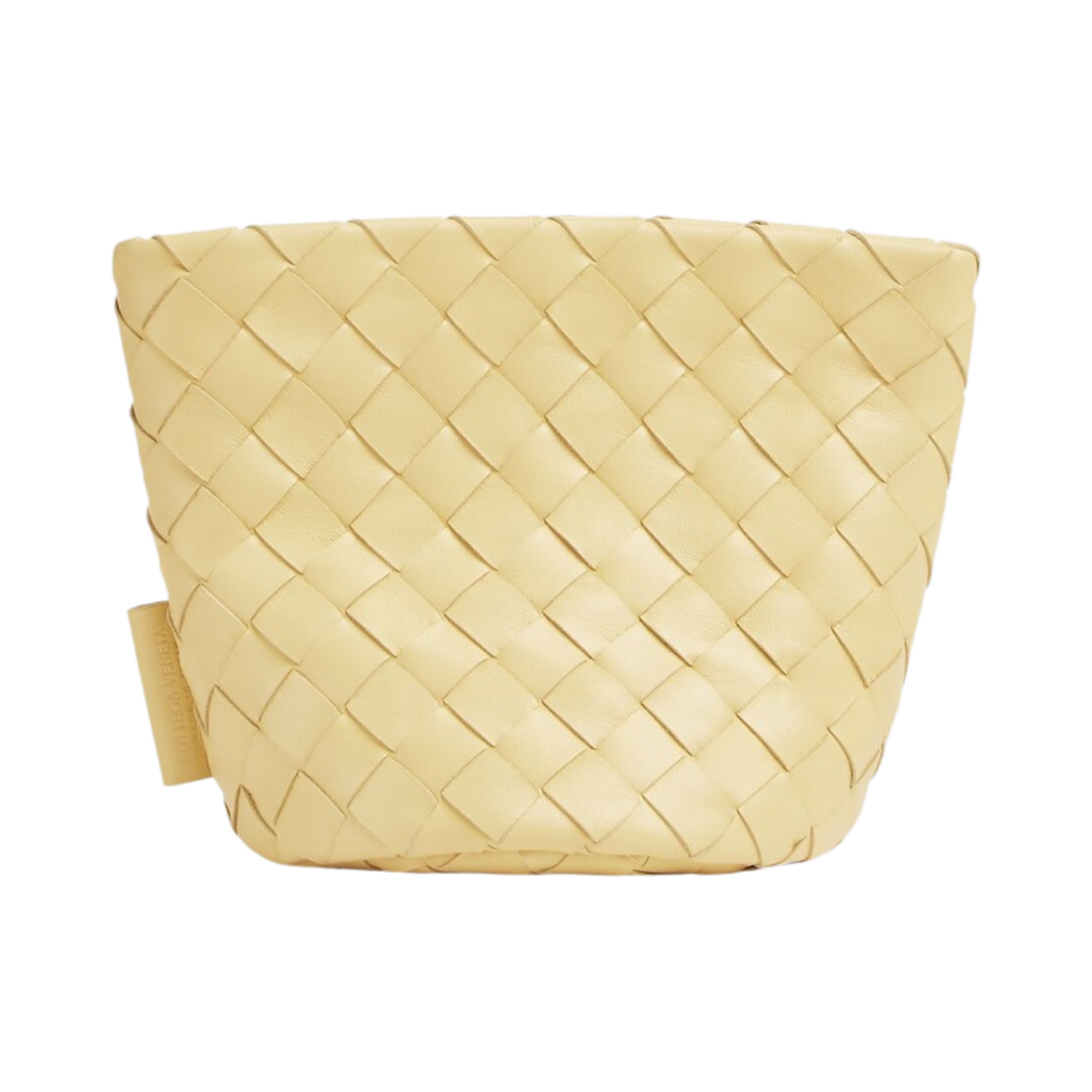 보테가 베네타 스몰 인트레치아토 버킷 파우치 자바이오네(Bottega Veneta Small Intrecciato Bucket Pouch Zabaione) - 1