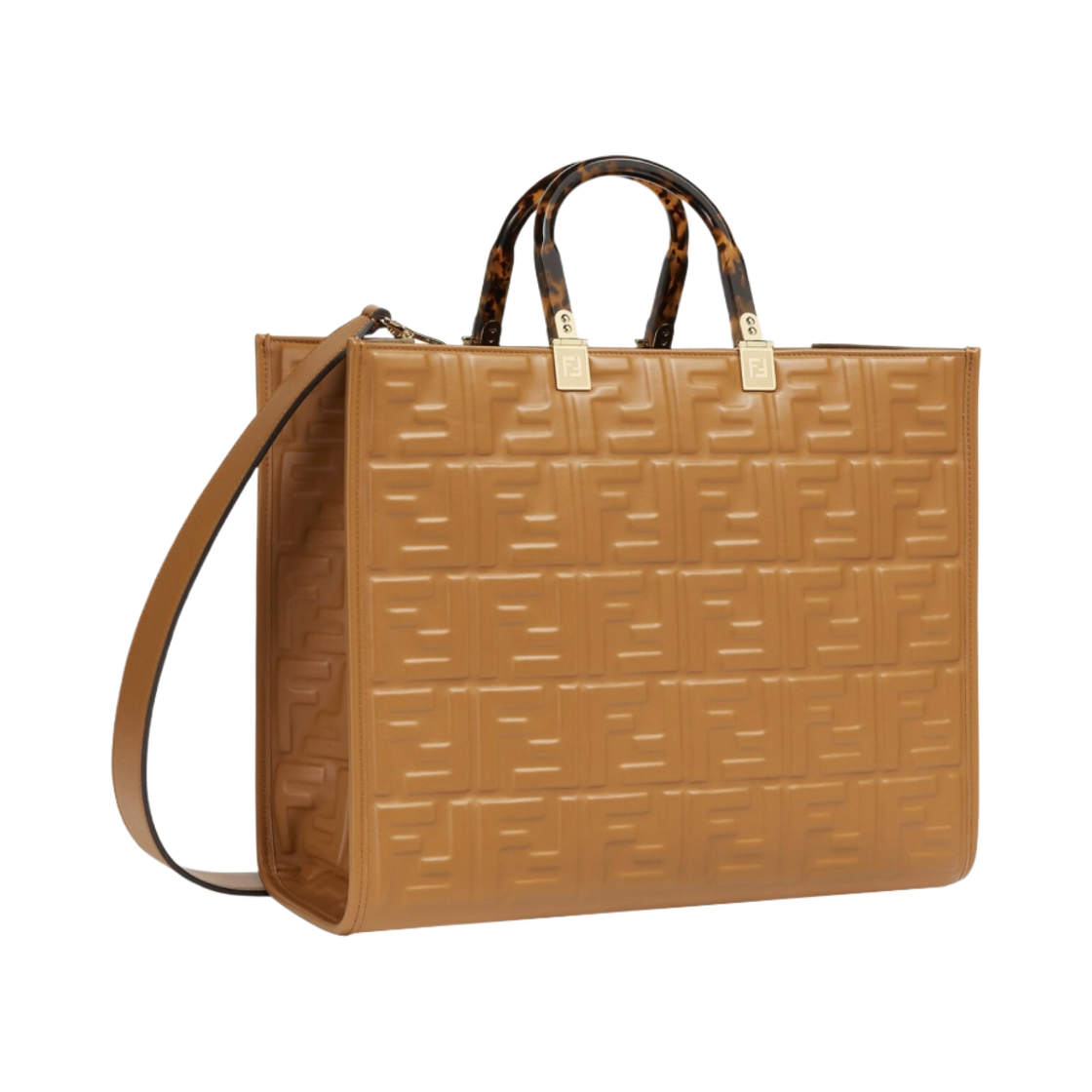 펜디 선샤인 미디움 레더 쇼퍼백 브라운(Fendi Sunshine Medium Leather Shopper Brown) - 2