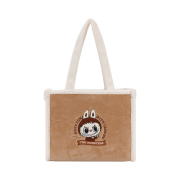 Pop Mart Labubu Classic Bag Series Plush Tote Bag Brown