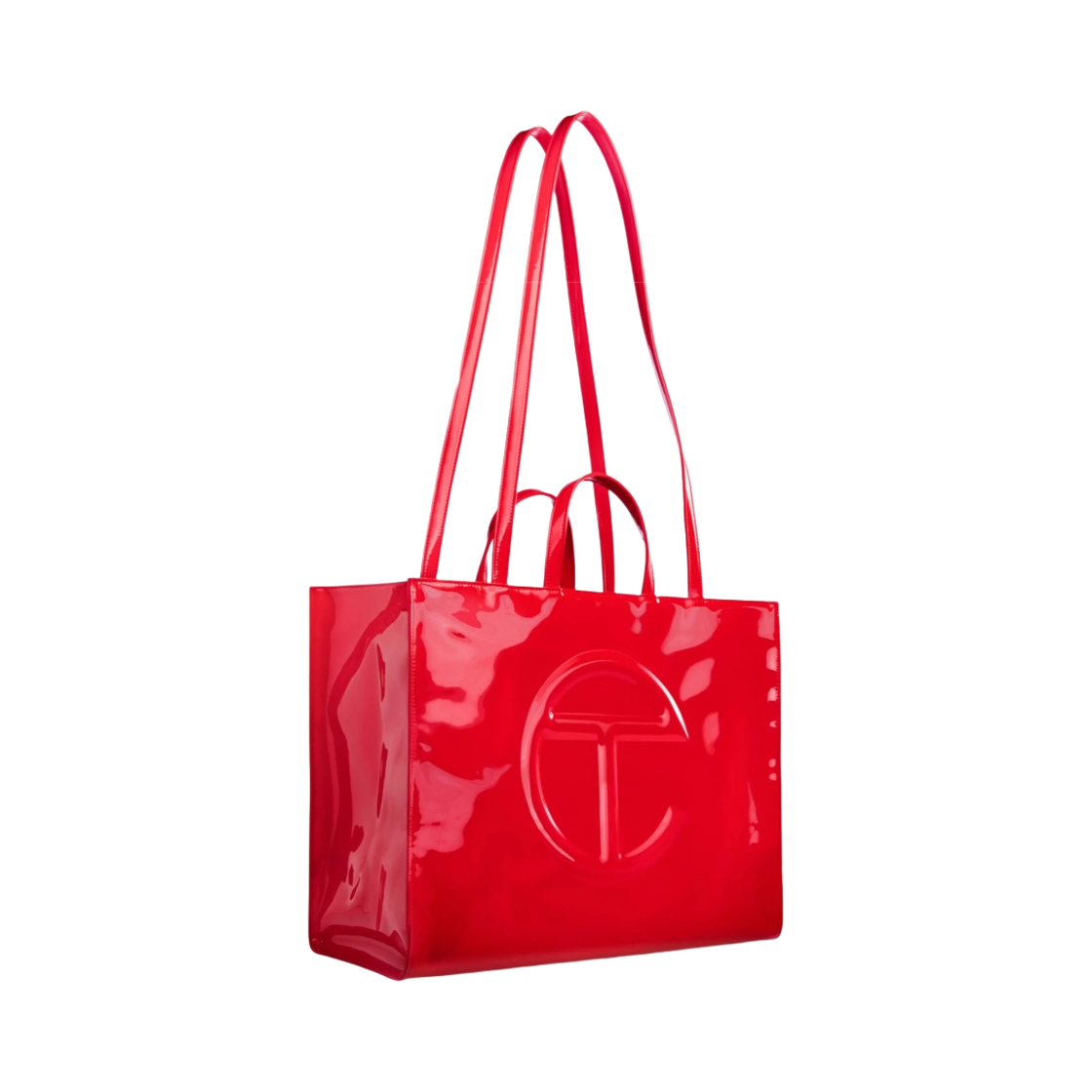텔파 라지 페이턴트 쇼핑백 레드(Telfar Large Patent Shopping Bag Red) - 2