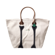 Kapital No. 4 Canvas Kotsukotsu Tote Bag L Kinari Black