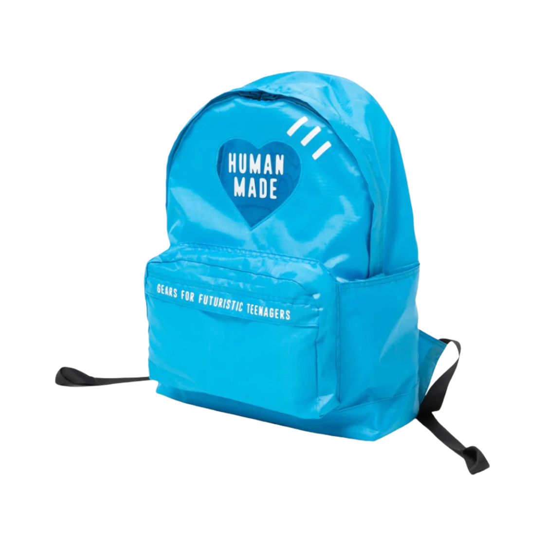 휴먼 메이드 나일론 립스탑 하트 백팩 블루(Human Made Nylon Ripstop Heart Backpack Blue)