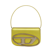 Diesel 1DR Shoulder Bag in Mirrored Leather Gold
