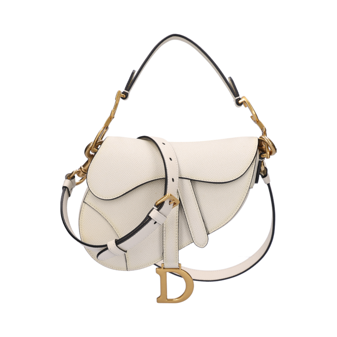 M0456CBAA Dior Mini Saddle Bag Calfskin Latte - 대표 이미지 #1