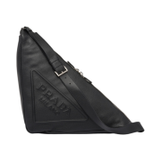 Prada Leather Triangle Bag Black