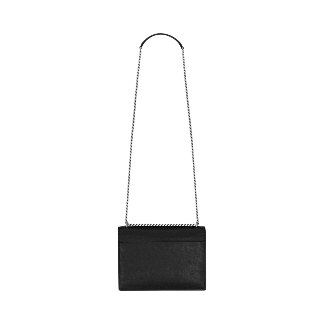 생로랑 코티드 바크 레더 선셋 미디움 체인백 블랙(Saint Laurent Sunset Medium Chain Bag in Coated Bark Leather Black) - 3