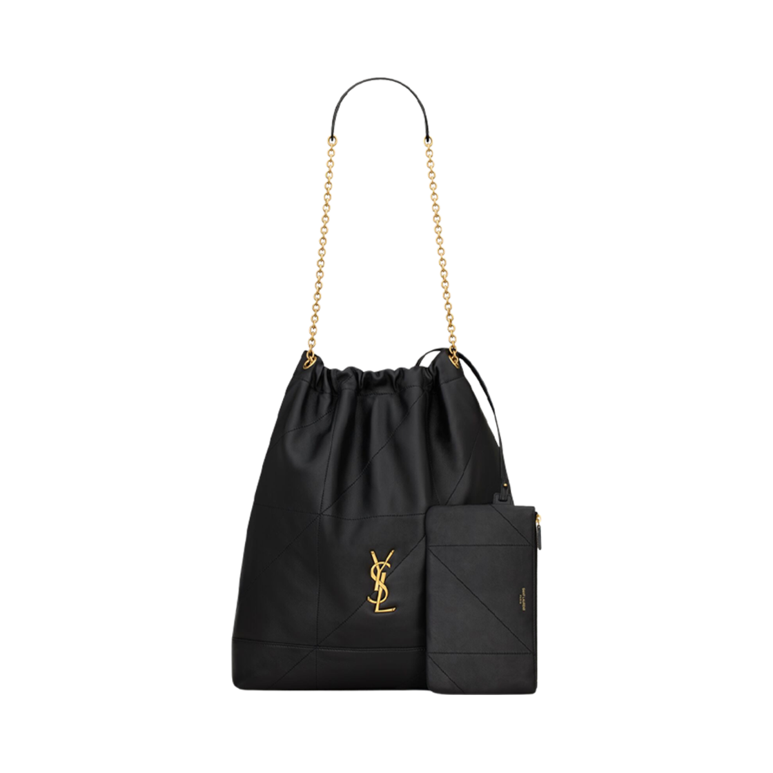 생로랑 제이미 라지 포숑 램스킨 블랙(Saint Laurent Jamie Large Pochon in Lambskin Black) - 2