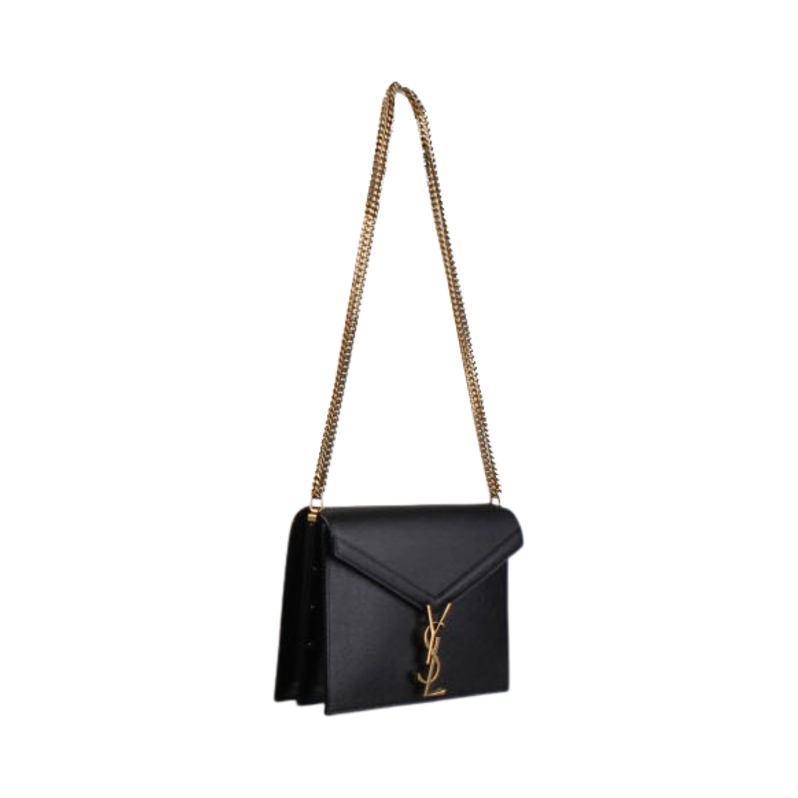 생로랑 그랑 드 뿌드르 엠보스 레더 카산드라 미디움 체인백 블랙(Saint Laurent Cassandra Medium Chain Bag in Grain de Poudre Embossed Leather Black) - 3