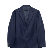 Stussy Textured Linen Blazer Navy