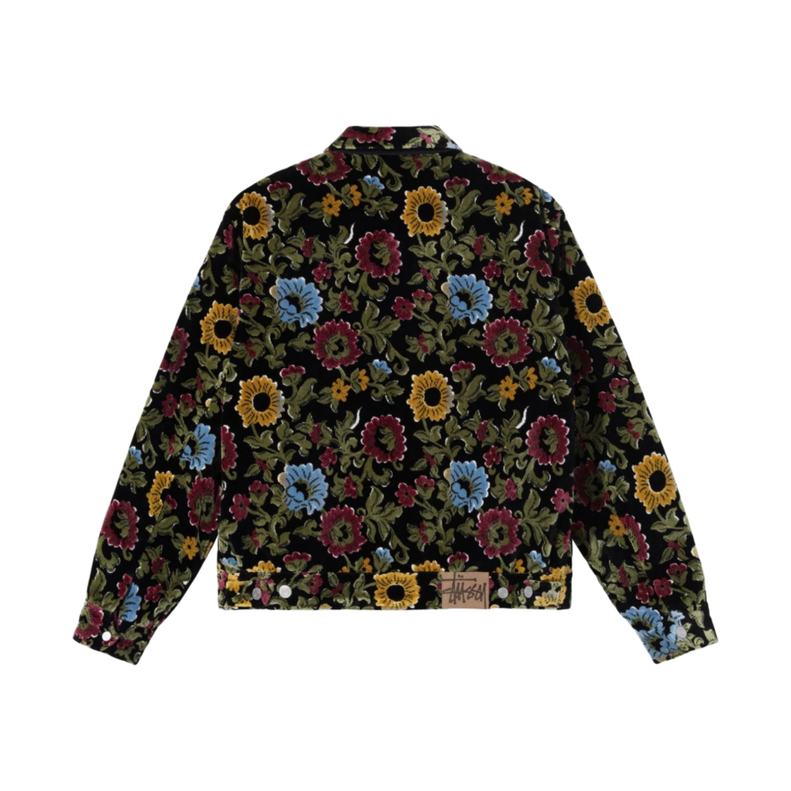 스투시 플로랄 자카드 개러지 자켓 블랙(Stussy Floral Jacquard Garage Jacket Black) - 2