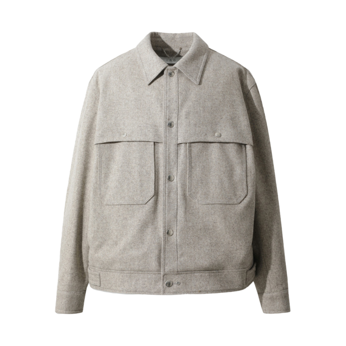 IQCAW24701IVX Iro Moyen Overfit Short Coat Ivory