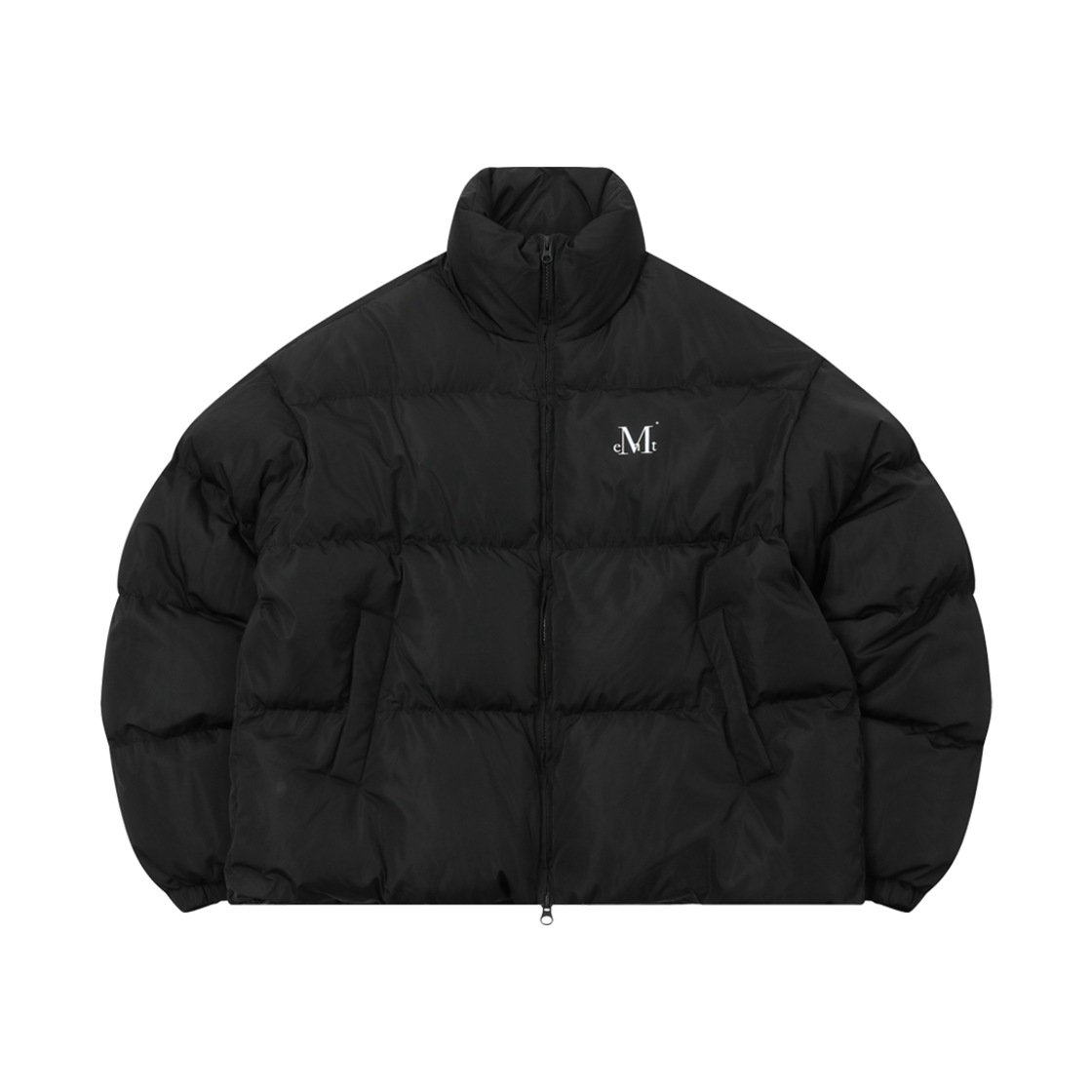 무센트 헤프 하이넥 시그니처 웰론 패딩 4 디바이드 블랙(MUCENT Cheb High Neck Signature Wellon Padding 4 Divide Black)