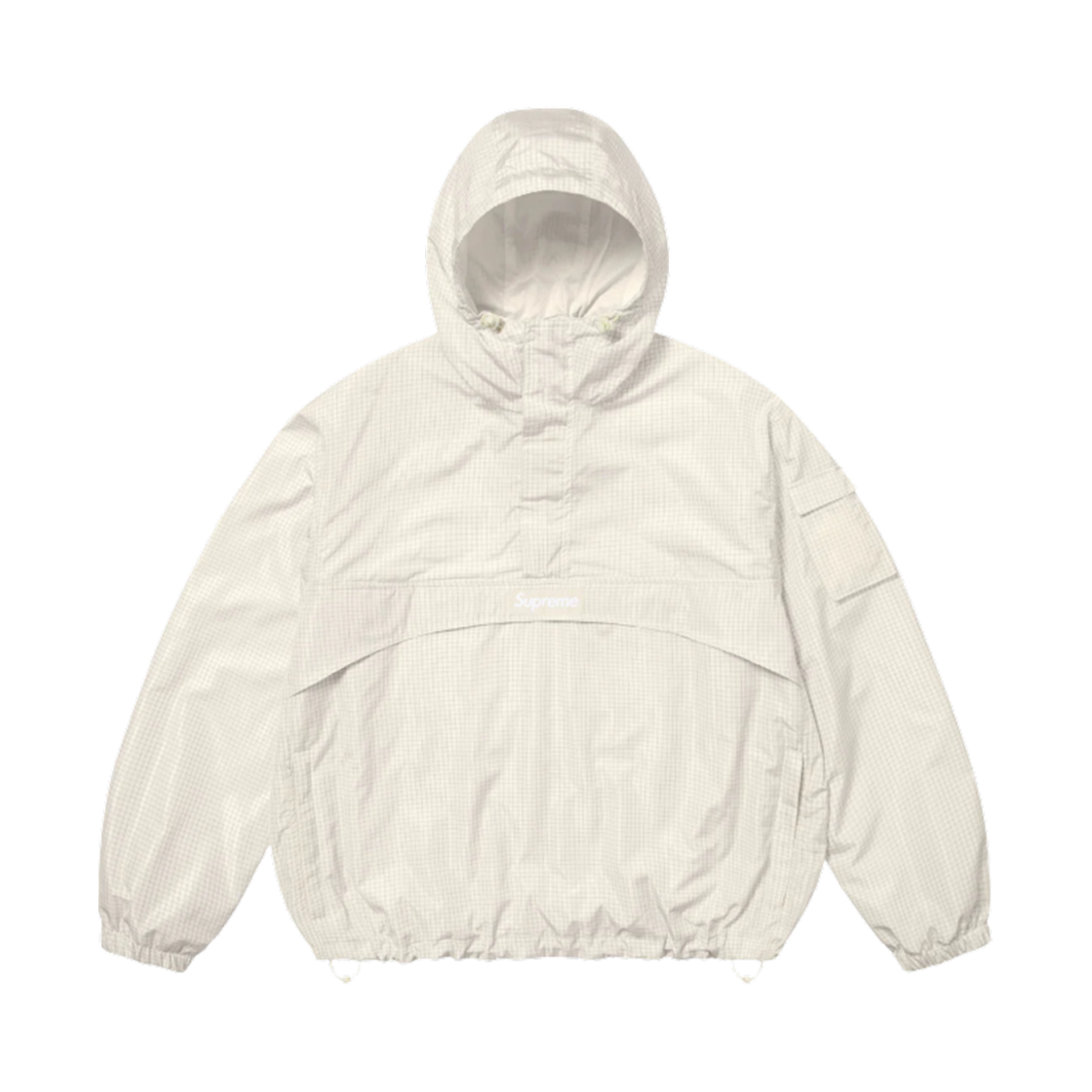 슈프림 리플렉티브 립스탑 아노락 화이트 - 25SS(Supreme Reflective Ripstop Anorak White - 25SS)