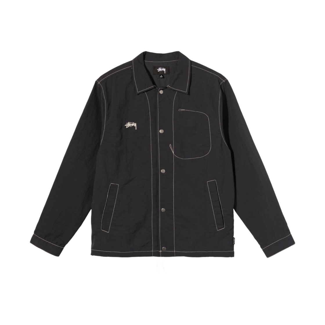 스투시 폴섬 코치 자켓 블랙(Stussy Folsom Coach Jacket Black) - 1