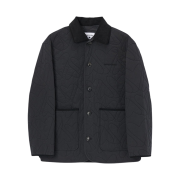 Typing Mistake Love Quilted Jacket Black