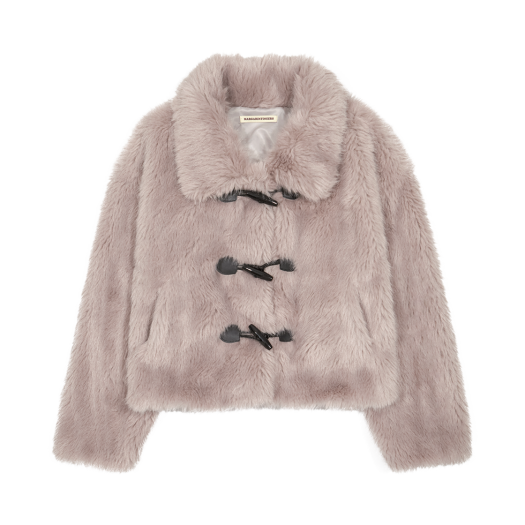 MF249NFU001CPPFR [예약 배송] Margarin Fingers Toggle Fur Jacket Purple