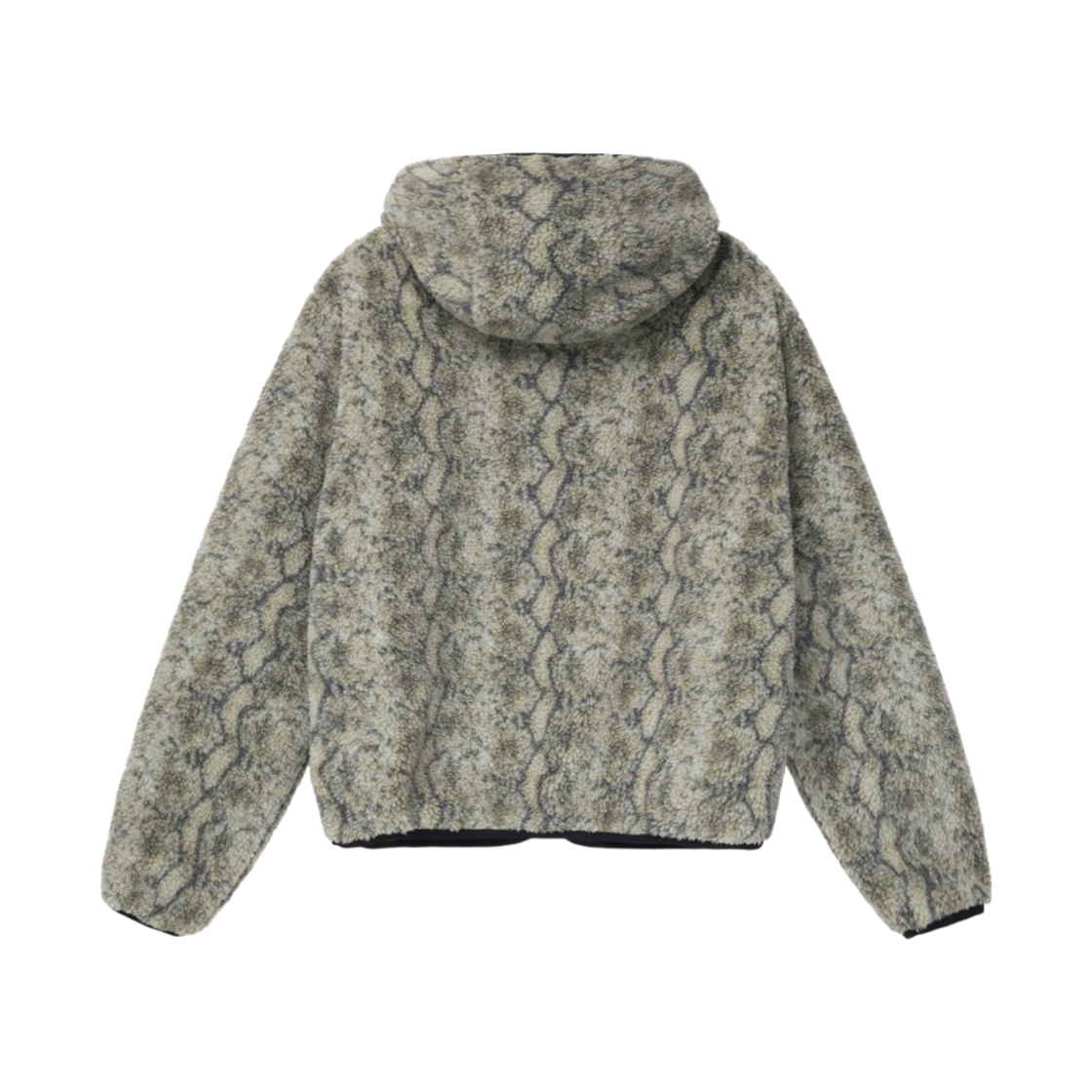 스투시 스네이크 자카드 쉐르파 자켓 그레이(Stussy Snake Jacquard Sherpa Jacket Grey) - 2