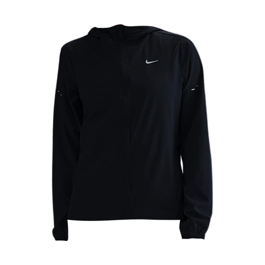 (W) 나이키 스위프트 리펠 패커블 러닝 자켓 블랙 - 아시아((W) Nike Swift Repel Packable Running Jacket Black - Asia)