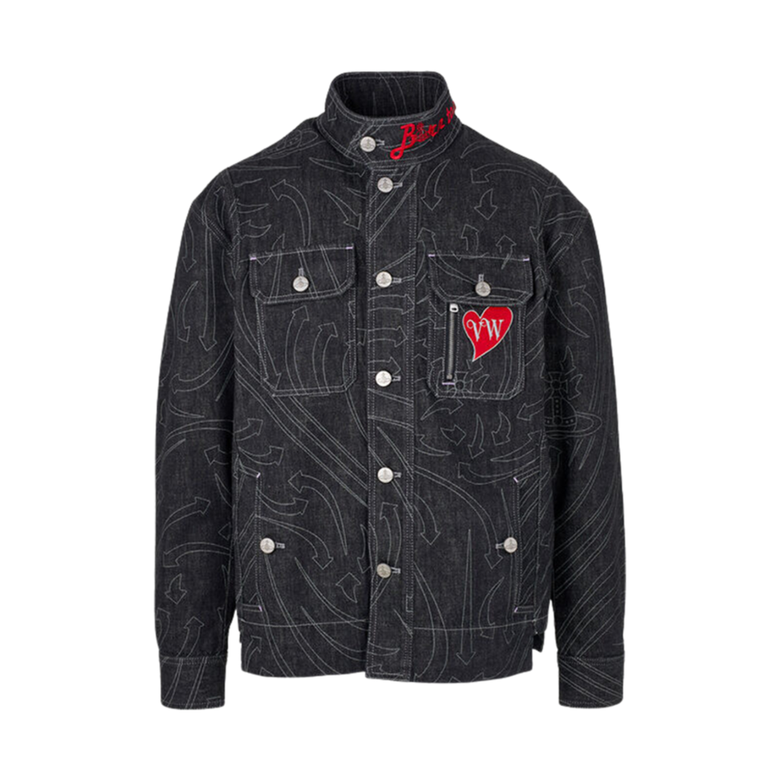 3901000A-W00IY-K311 Vivienne Westwood Stripped Casual Jacket Floating Arrows
