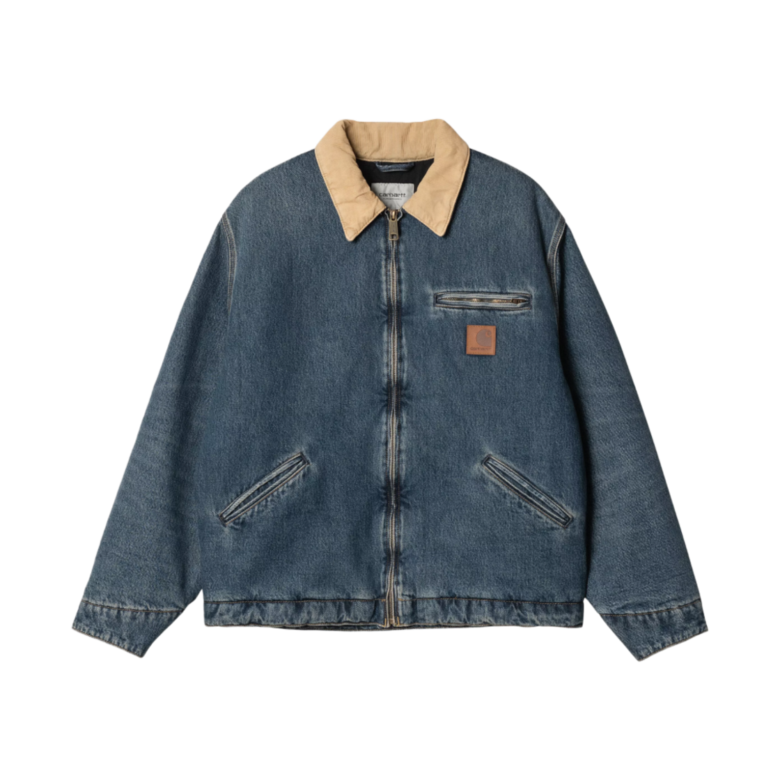 칼하트 WIP OG 디트로이트 자켓 블루 더스티 해밀턴 브라운(Carhartt WIP OG Detroit Jacket Blue Dusty Hamilton Brown)