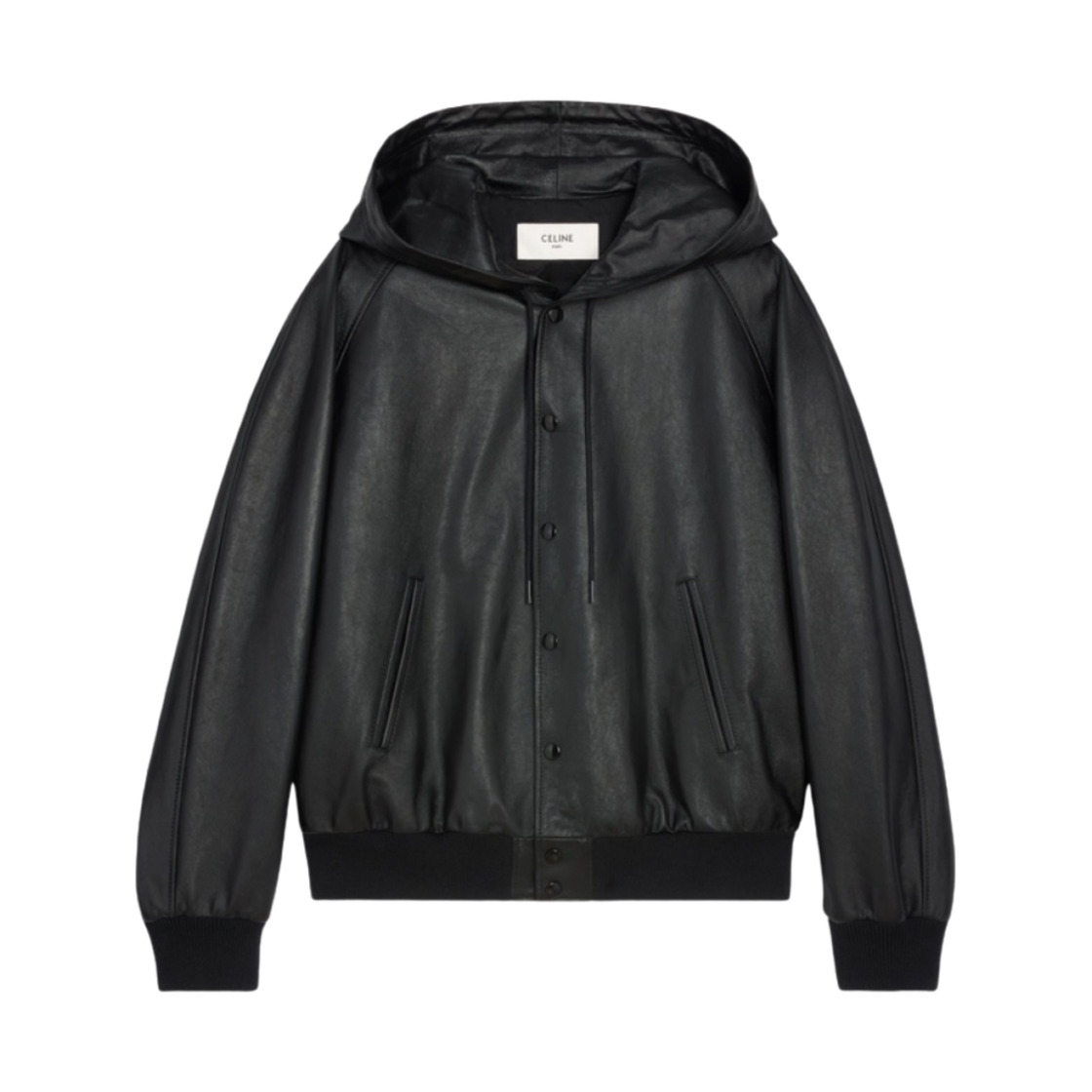 셀린느 소프트 램스킨 후드 자켓 블랙(Celine Hooded Jacket in Soft Lambskin Black) - 1