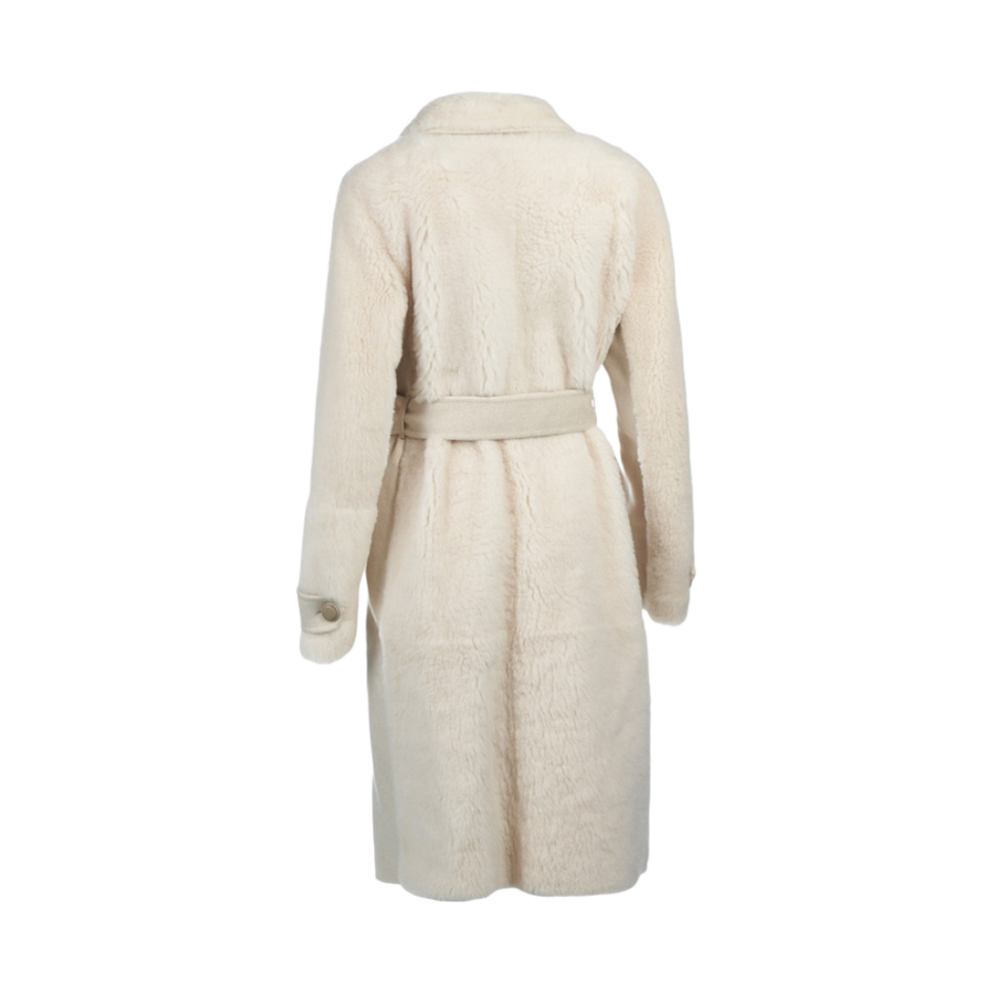 (W) 로로 피아나 크레덴스 코트 시어링 내츄럴 멜란지((W) Loro Piana Credence Coat Shearling Natural Melange) - 2
