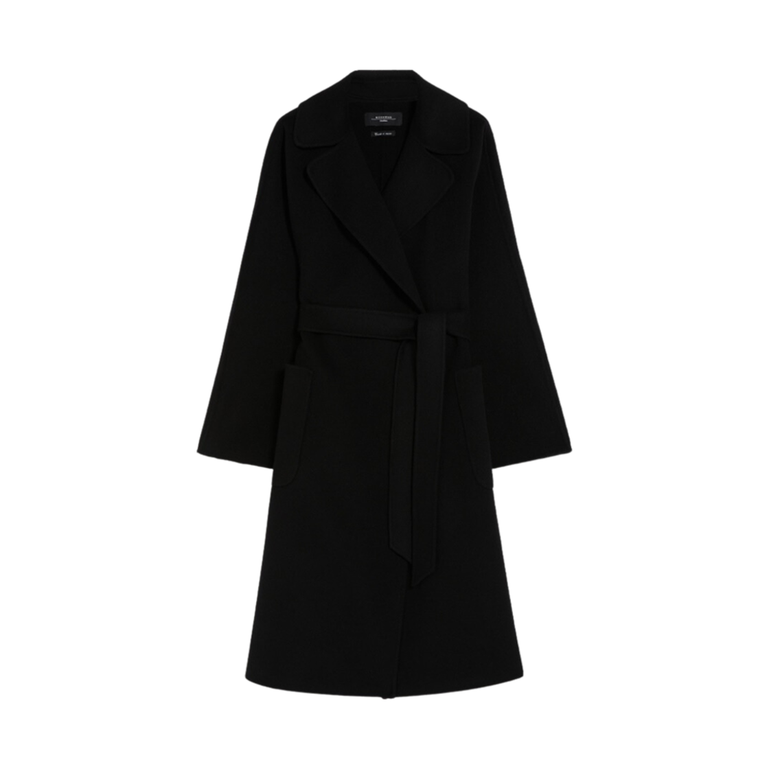 ROVO-013 (W) Weekend Max Mara Rovo Wrap Coat In Wool Black