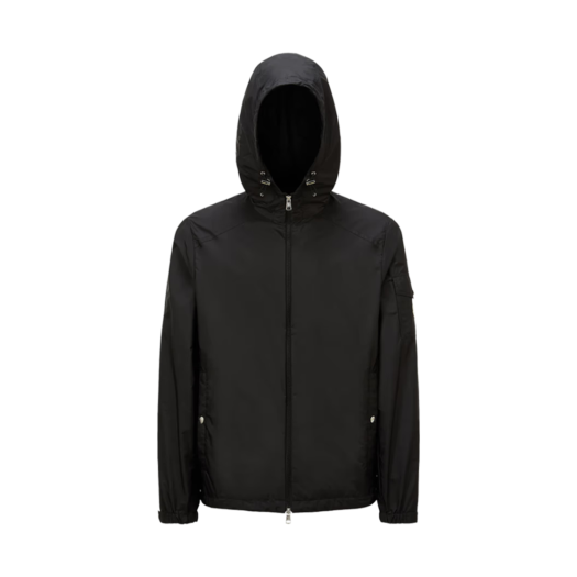 K1-091-1A00196-5968E-999 Moncler Etiache Hooded Rain Jacket Black - 25SS