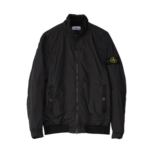 K1S1541000-37S0A23-V0029 Stone Island 4100037 Crinkle Reps R-NY Wind Resistant Jacket Black - 25SS