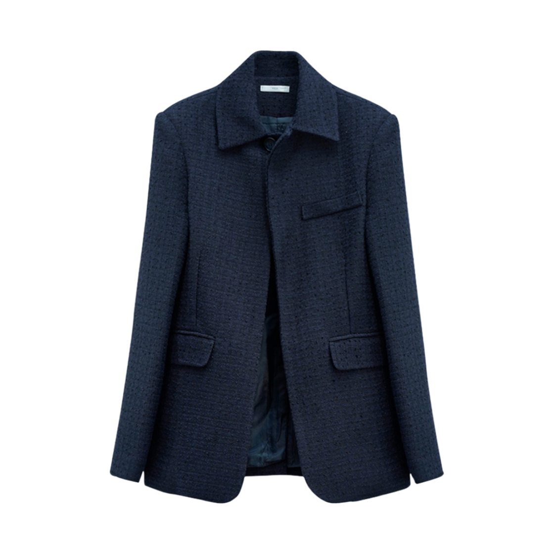 유지 트위드 셋업 자켓 딥 네이비(YUJI Tweed Setup Jk Deep Navy)